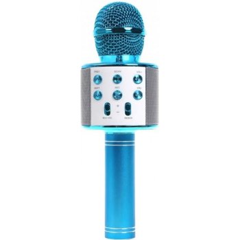 Leventi Bezdrátový karaoke mikrofon WS 858 Modrý
