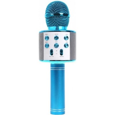 Leventi Bezdrátový karaoke mikrofon WS 858 Modrý