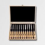 XTLine 790300 - Dláta řezbářská 12ks, dřevěný obal + DÁREK ZDARMA -: - – Sleviste.cz