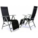 Garthen 35224 2x zahradní polohovací křeslo vč. opěrky na nohy – Zboží Dáma