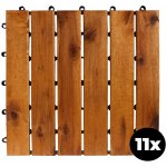 Linder Exclusiv terasové dlaždice 30 x 30 cm akácie 11 ks – HobbyKompas.cz