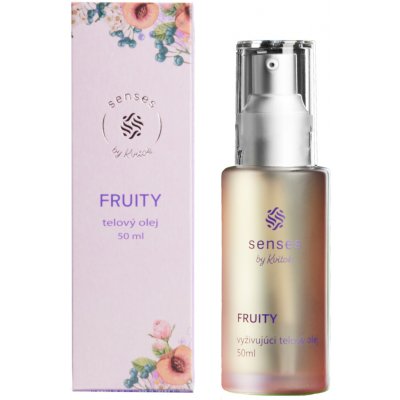 Kvitok Senses Vyživující tělový olej Fruity (50 ml) s vůní malin, rybízu a vanilky – Sleviste.cz