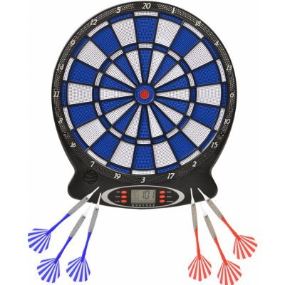 ENERO elektronický terč modré 6 hráčů 43cm + 6 šipek 1006857 – Zboží Mobilmania