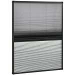 Greatstore Plisovaná okenní síť proti hmyzu se zástěnou hliník 80 x 100 cm – Sleviste.cz