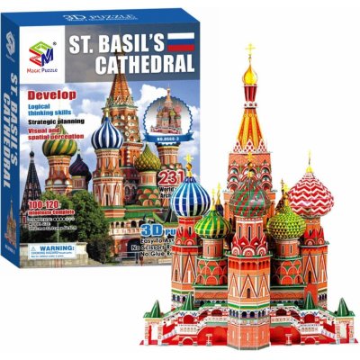 Magic Puzzle 3D puzzle Chrám Vasila Blaženého 231 ks – Zbozi.Blesk.cz