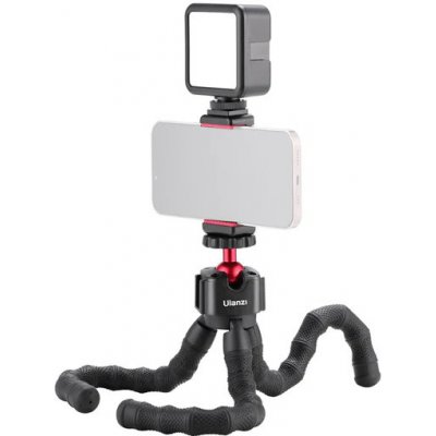 Pouzdro ULANZI Kit pro natáčení mobilem - ohebné stativ s držákem telefonu a LED světlem