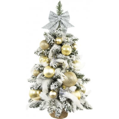 LAALU Ozdobený stromeček něžné vánoce II 60 cm s led osvětlením zasněžený – Zboží Dáma