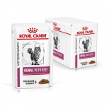 Royal Canin Veterinary Diet Cat Renal with Beef Feline 12 x 85 g – Sleviste.cz