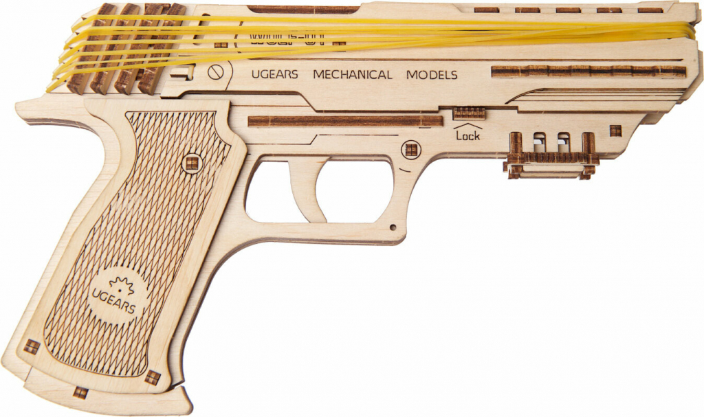 Pistolet Wolf-01 Ugears - Puzzle 3D en bois - UGEARS - MODELS