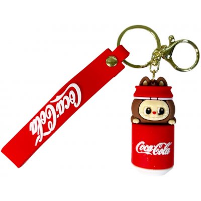 Přívěsek na klíče ve stylu Labubu Coca Cola Typ 2 – Zboží Dáma