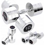 HMS CHD10 Chromované činky 2 x 10 kg – Zbozi.Blesk.cz