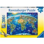 Ravensburger Velká mapa světa 200 dílků – Hledejceny.cz