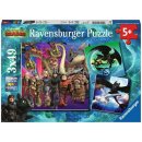  Ravensburger Jak vycvičit draka III 3 x 49 dílků