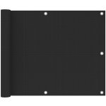 Nabytek XL Balkonová zástěna antracitová 75 x 300 cm HDPE – HobbyKompas.cz