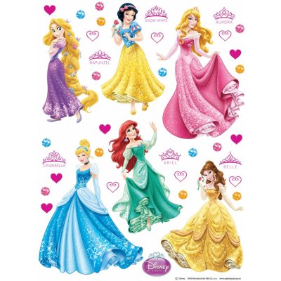 AG Design, Samolepka na zeď DK 1706, Disney Princezny AG Design