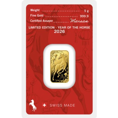 Argor-Heraeus zlatý slitek Rok Koně 2026 5 g – Sleviste.cz