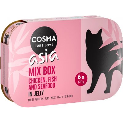 Cosma Thai Asia v želé Míchané balení 4 druhy 6 x 100 g – Zbozi.Blesk.cz