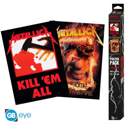 METALLICA - Set 2 Posters Chibi 52x38 - Kill'Em All/Fire Guy, GBYDCO439 – Zboží Dáma