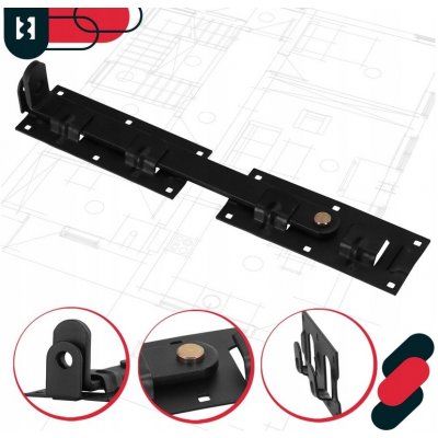 Domax WBR 440c Závora branová 440x70x180 mm černá – HobbyKompas.cz