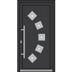 OknaDvereNaMiru.cz Vchodové dveře INOX 11 zlatý dub 110 x 220 cm – Zboží Mobilmania