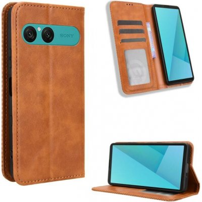 VSECHNONAMOBIL 129845 BUSINESS Hnědé peněženkové pouzdro pro Sony Xperia 10 VII – Zboží Živě