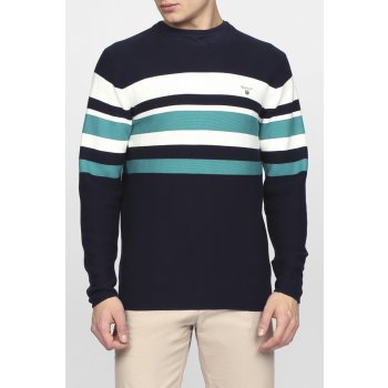 Gant pánský svetr O1. Chest Stripe Crew modrá