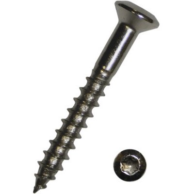 Vrut do dřeva s čočkovitou zápustnou hlavou a torx drážkou 4,0x40 mm DIN 95 poniklovaný 1 ks – Hledejceny.cz