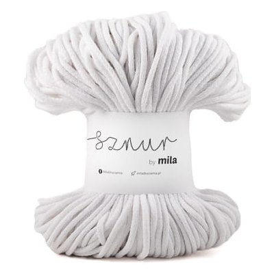 MILA Bavlněná šňůra Glitter 3mm - Bílá perlová/PG101 – Zboží Dáma