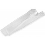 Prima-obchod Dlouhé společenské rukavice saténové, 1 bílá – Zboží Dáma