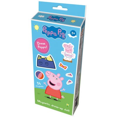 JIRI MODELS Panenky magnetické oblékací Peppa Pig se stojánkem – Zboží Dáma