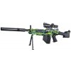 Sunny Blaster M249, kulomet na vodní gelové kuličky s příslušenstvím, zelená M249-green