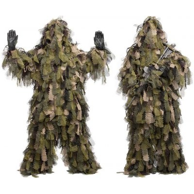 Mil-tec maskovací Ghillie Suit Oak Leaf 3D woodland – Zboží Dáma
