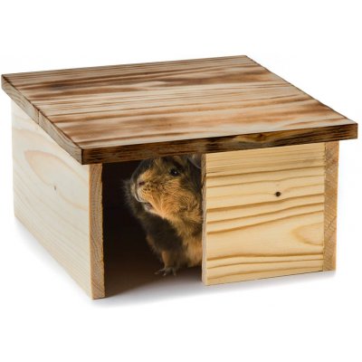 JK ANIMALS Dřevěný domek Economic pro morčata 21,5 x 24 x 10,5 cm – Sleviste.cz