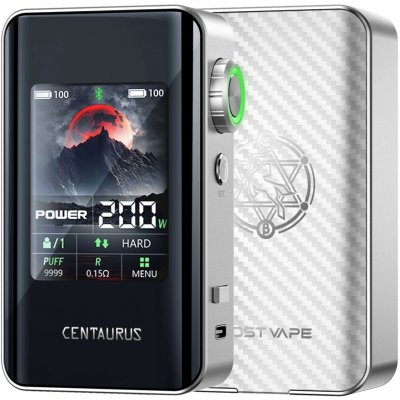 Lost Vape Centaurus BT200 Mod 200W Silver Carbon – Hledejceny.cz