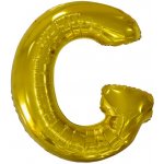 Amscan balónek písmeno G 86 cm zlatý – Zbozi.Blesk.cz