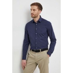 Calvin Klein pánská košile slim s klasickým límcem K10K112593 tmavomodrá