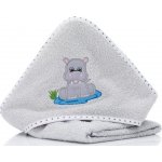 Fillikid Osuška s kapucí hippo grey 75x75 cm – Hledejceny.cz