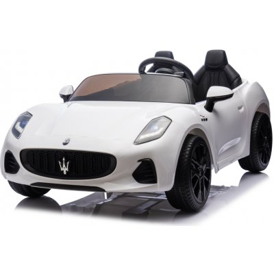 Mamido Maserati GranTurismo Folgore 24V Elektrické autíčko 480W bílá – Zboží Dáma
