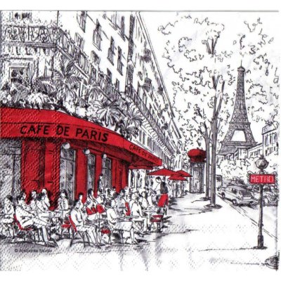 ubrousek 33x33 cm PAŘÍŽ – Zboží Mobilmania