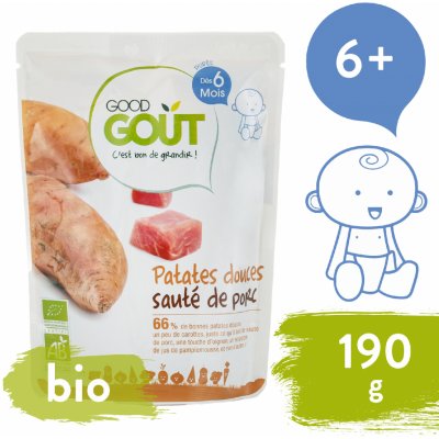Good Gout Bio Batáty s vepřovým masem 190 g – Hledejceny.cz