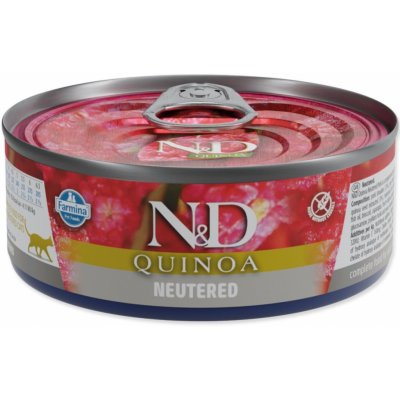 N&D Cat QUINOA Cat Pork Neutered 80 g – Hledejceny.cz
