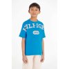 Dětské tričko Tommy Hilfiger dětské bavlněné tričko s potiskem KB0KB08550.128.176.9BYX modrá