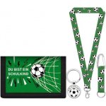 Šňůrka na krk LIHIQIYA pouzdro pro děti, zelená peněženka, dětská kabelka s klíčenkou, fotbalové dárky, – Zboží Dáma