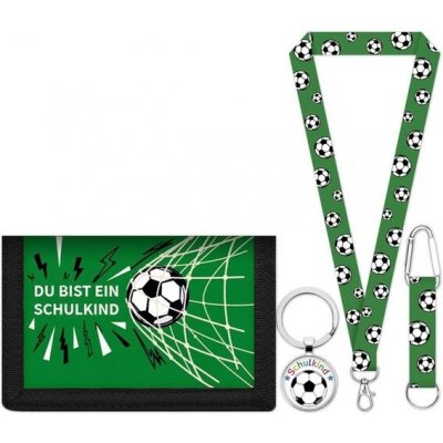 Šňůrka na krk LIHIQIYA pouzdro pro děti, zelená peněženka, dětská kabelka s klíčenkou, fotbalové dárky, – Zboží Dáma