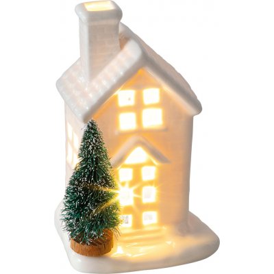 Retlux RXL 391 Vánoční ozdoba Porcelán domek LED 11,4cm – Zboží Mobilmania
