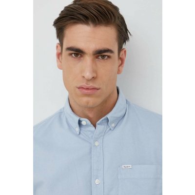 Pepe Jeans bavlněné tričko Fabio regular s límečkem button-down modrá PM307753.504 – Zboží Mobilmania