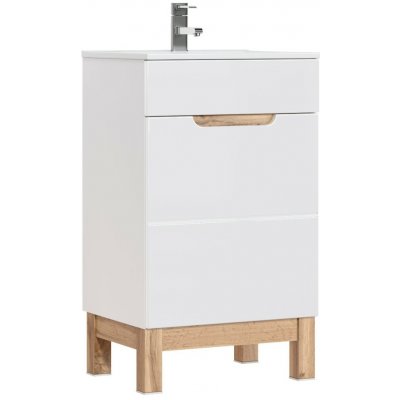 COMAD Skříňka pod umyvadlo 50cm 1 dvířka BALI bílá 5907611647493 – Hledejceny.cz