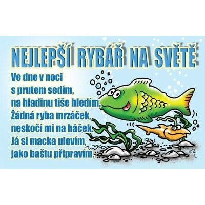 Průkaz Nejlepší rybář na světě – Hledejceny.cz