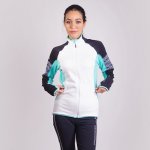 Progress Nora dámská funkční Tecnostretch mikina černá/bílá/mint – Zboží Dáma