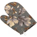 Bellatex Kuchyňská chňapka 28 x 18 cm Listí šedá béžová hnědá – Zboží Dáma